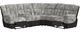 Elements International Santorini 6-Piece Dillon/Shire Gray Manual Sectional-1