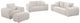 Coaster® Burnett 4-Piece Ivory Upholstered Sofa Set-0