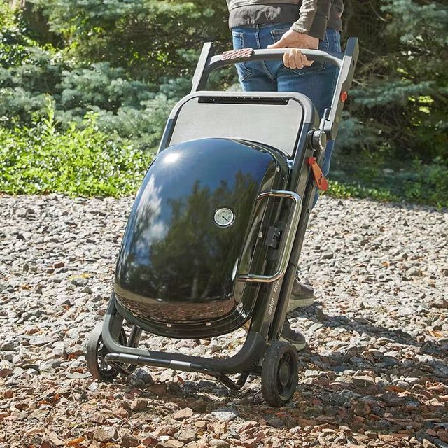 Weber® Traveler® 1-Burner Black Portable Liquid Propane Grill-3