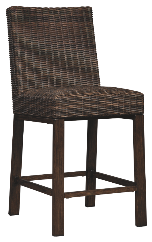 Signature Design by Ashley® Paradise Trail Outdoor 7 Piece Medium Brown Dining Set-2