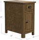 Null Furniture Bedford Hewn Oak Charging Chairside Cabinet-3