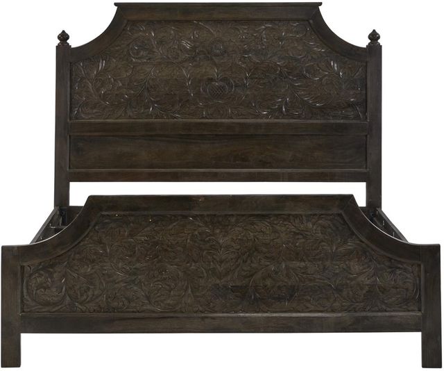 Jaipur Furniture Michel Olive Gray King Panel Bed-0