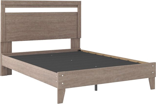 Signature Design by Ashley® Flannia Gray Full Panel Platform Bed-3