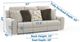 iAmerica Mickey Oatmeal Power Reclining Sofa-2