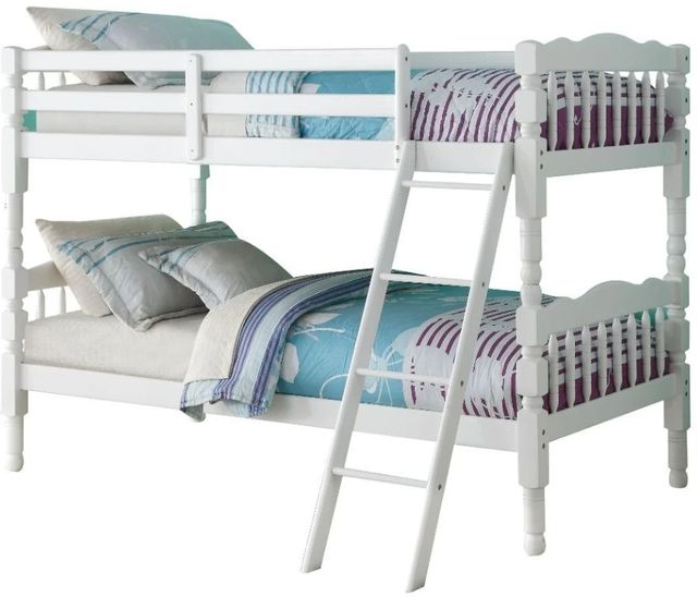 ACME Furniture Homestead White Youth Twin Over Twin Youth Bunk Bed-3
