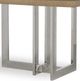 Century® Customizable Milan Oak With Metal Base Dining Table-1
