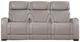 Corinthian Furniture Como Cream Power Reclining Sofa with Power Headrest, Air Massage, and Lighting-0
