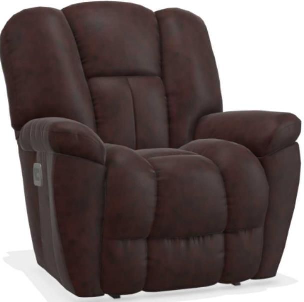 La-Z-Boy® Maverick Burgundy Leather Power Rocking Recliner with
