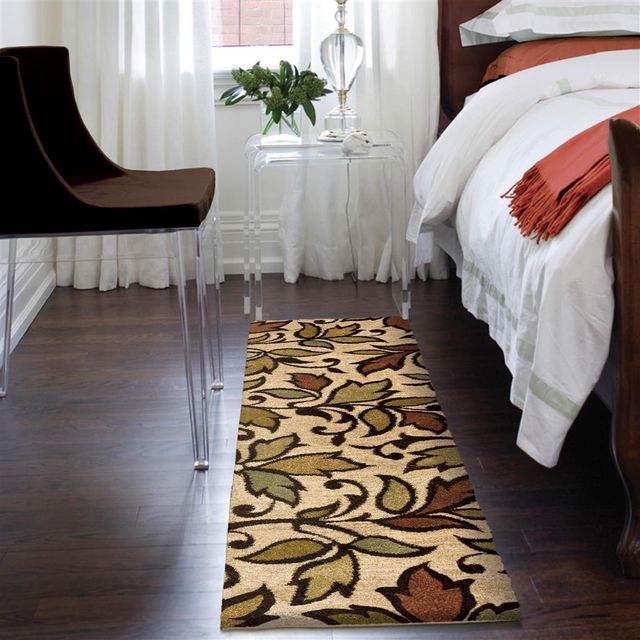 Orian Wild Weave Getty Bisque 2'3" x 8' Rug-1