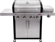 Char-Broil® Signature Series™ 4-Burner Black with Stainless Steel Freestanding Natural Gas Grill-0
