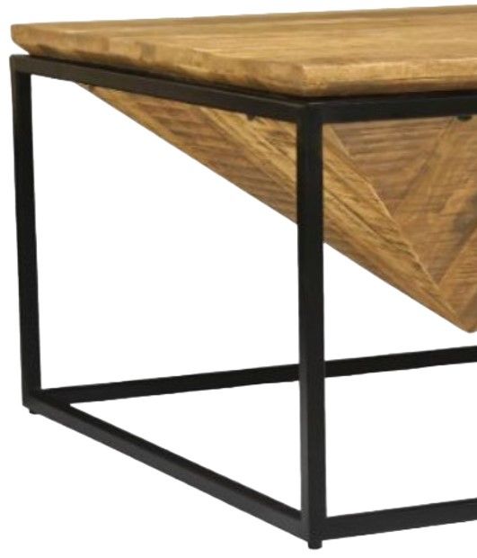 Jaipur Furniture Industrial Black/Brown Coffee Table-2