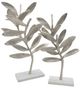 A & B Home 2-Piece Silver Decorative Statues Set-2