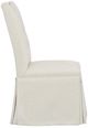 Fairfield® Customizable Entree Dining Pull Tall Back Skirted Side Chair with Mica Legs and Buttons-2