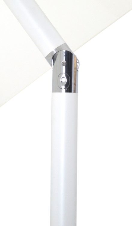 Meridian Furniture Fiji Black/Matte White/White Aluminum Outdoor Patio Umbrella and Base-4