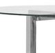 Modus Furniture Amalfi Glass Top 48" Round Dining Table with Chrome Base-2