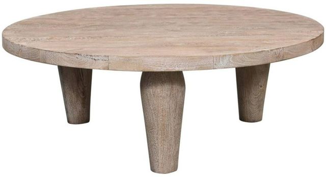 Jofran Inc. Origins Washed Sand Round Coffee Table-0