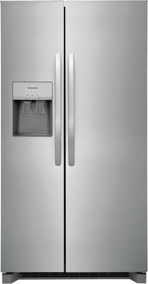 Front view of the Frigidaire® 36" 25.6 Cu. Ft. Stainless Steel Side-by-Side Refrigerator