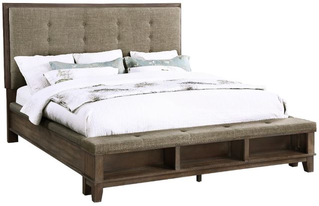 New Classic® Home Furnishings Cagney 4-Piece Vintage California King Panel Bedroom Set-2