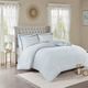 Olliix by Madison Park 3 Piece Blue King/California King Isla Cotton Printed Reversible Duvet Cover Set-1