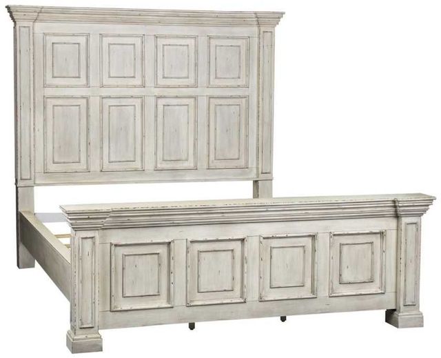 Liberty Furniture Big Valley Whitestone King Panel Bed-0