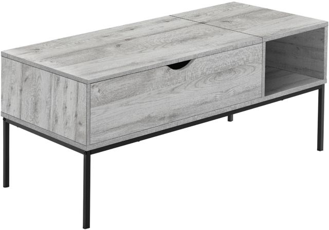 Monarch Specialties Inc. Grey Lift-Top Coffee Table-0