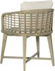 Hooker® Furniture Surfrider Driftwood/Zuri Cream Barrel Back Dining Chair-2