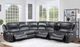 Steve Silver Co. Denver 6-Piece Charcoal Dual Power Reclining Curved Sectional-1