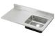 Elkay Lustertone® Lustrous Satin l 48'' 4-Hole Single Bowl Sink Top-0