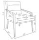 Coaster® Kirra White Upholstered Metal Arm Accent Chair-3
