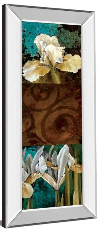 Classy Art From My Garden I by Linda Thompson Mirror Framed Wall Art-1