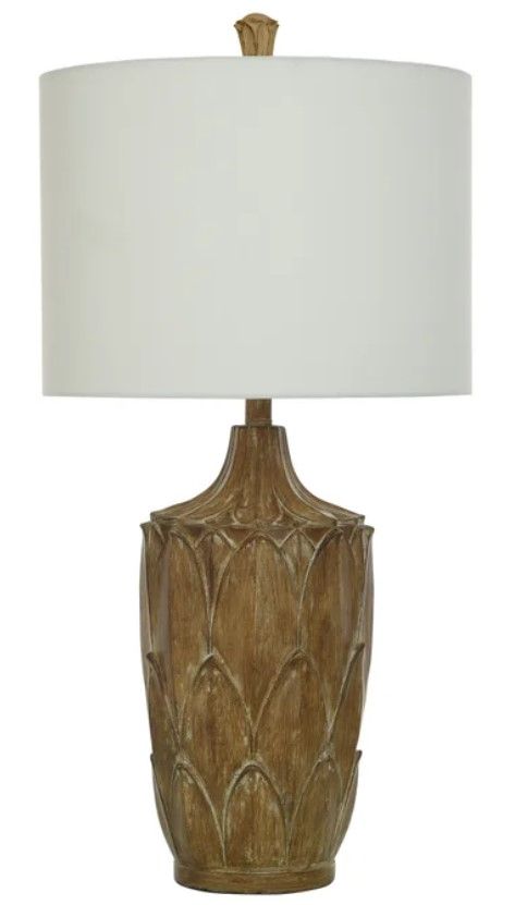 StyleCraft Brown Maple Table Lamp-0