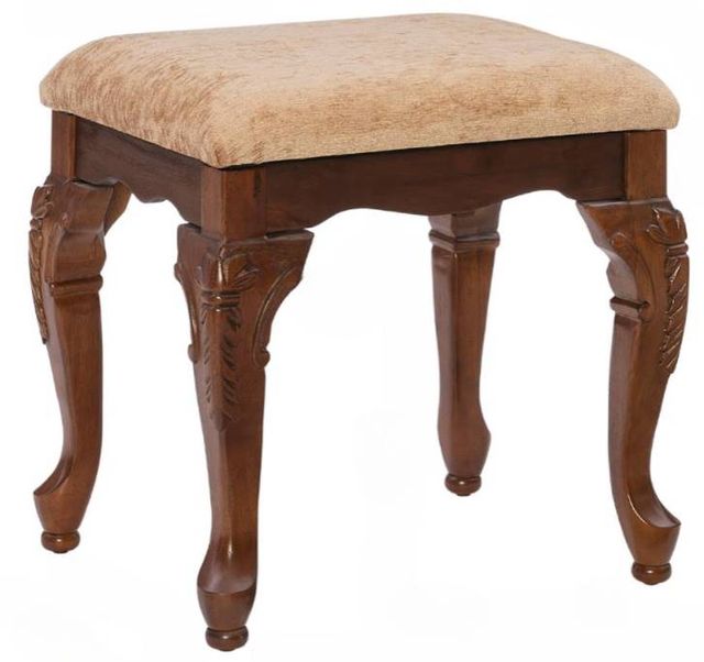 Powell® Jamestown Beige/Cherry Landing Bench-0