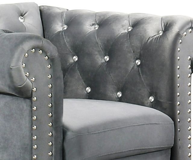 New Classic® Home Furnishings Emma Gray Crystal Chair-2