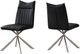 Monarch Specialties Inc. 2-Piece Black/Chrome Starburst Side Chair Set-1