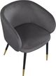 Meridian Furniture Louise Gray Velvet Dining Chair-4
