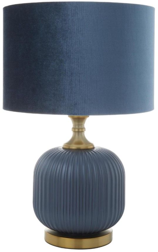 Deco Marche Blue Fabric Table Lamp-0