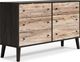 Signature Design by Ashley® Piperton 5-Piece Two-Tone Black/Brown Twin Panel Platform Bed Set-2
