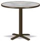 Telescope Casual Glass Top 36" Round Bar Height Pedestal Table with Hole-0