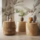 TOV Furniture Earthenware Beige Ceramic Line Art Trumpeter Vase-4