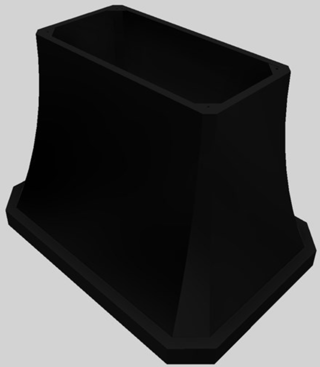 Vent-A-Hood® Designer Series 42" Black Island Range Hood-3