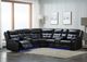 Nationwide Furniture Distributors 3 Piece Power Reclining Sectional with LED Lights-0