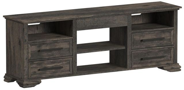 Elements International Park Ridge Charcoal 71'' TV Console without Fireplace-0