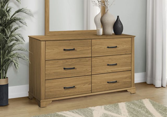 Monarch Specialties Inc. Medium Oak Dresser-1