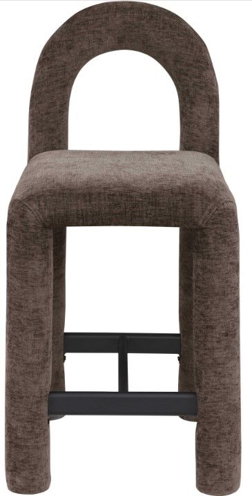 Meridian Furniture Amari Brown Upholstered Counter Stool-1