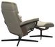 Stressless® by Ekornes® Customizable Ruby Small Manual Recliner and Ottoman with Cross Base-3