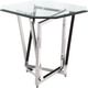 Magnussen Home® Lenox Square Chrome/Glass Octagonal End Table-0