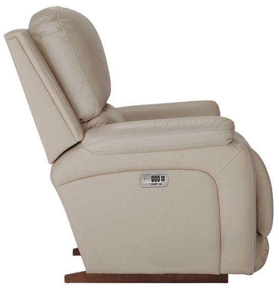 La-Z-Boy® Greyson Ice Leather Power Rocking Recliner with Headrest-3