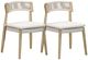 TOV Furniture Gata 2-Piece Cream/White Wash Linen/Wooden Outdoor Dining Chair Set-0