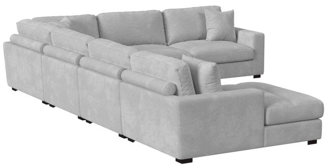 Elements International Arizona 6-Piece Steno Stone Modular Sectional and Left-Arm Facing Chaise-3