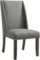Elements International Everdeen Grey Dining Chair-0